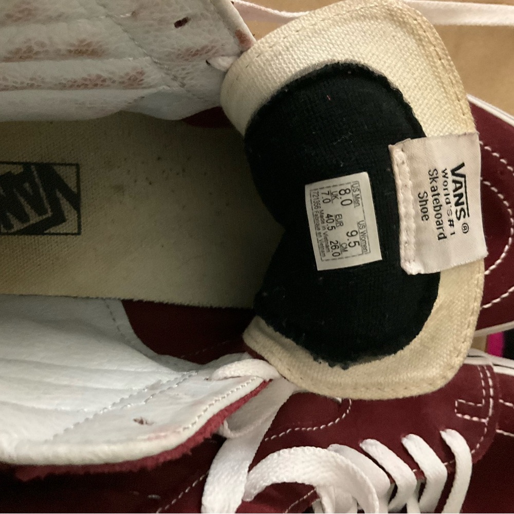 Vans Red High-Top Sneakers - Picture 9 of 9